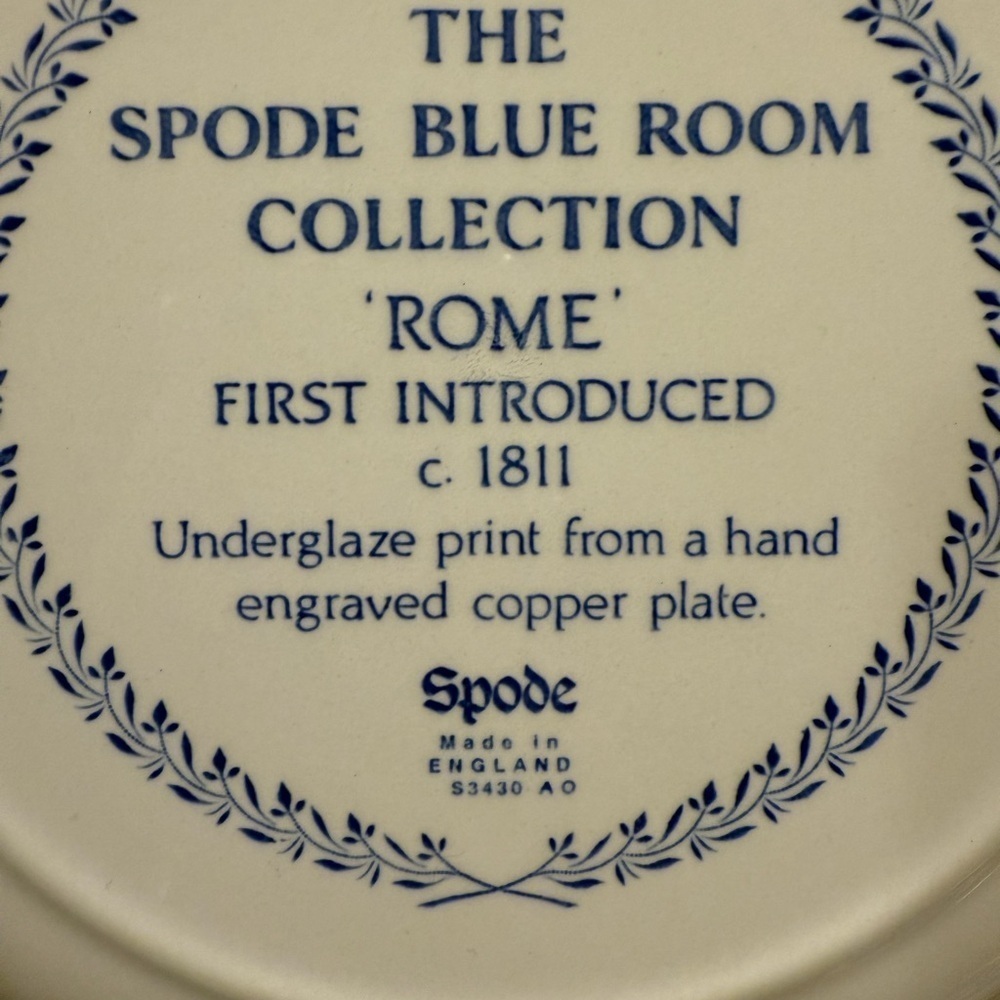 Spode Made in England Blue Room Collection ROME Dinner plate - Picture 6 of 6